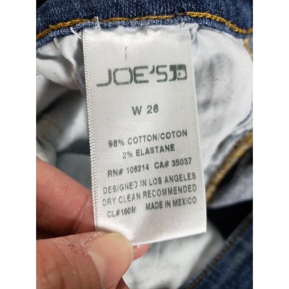 Joes Jeans Size 26 Womens Blue Stretch Denim Pants Ladies Mid Rise Aubree Skinny - Picture 4 of 14